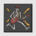 Halloween Skeleton Rock Hand Play Guitar Square Magneet<br><div class="desc">Halloween Skeleton Rock Hand die Guitar Graphic Design Gift Square Magnet Classic Collectie afspelen.</div>