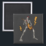 Halloween Skeleton Rock Hand Play Guitar Square Magneet<br><div class="desc">Halloween Skeleton Rock Hand die Guitar Graphic Design Gift Square Magnet Classic Collectie afspelen.</div>