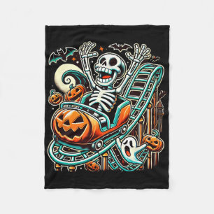Halloween Skeleton Roller Onderzetter Fleece Deken