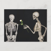 Halloween Skeleton Romance Briefkaart (Voorkant)