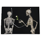 Halloween Skeleton Romance Large Cadeautasje (Voorkant)
