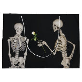 Halloween Skeleton Romance Large Cadeautasje (Achterkant)