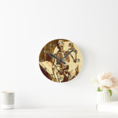 Halloween Skeleton Ronde Klok (Huis)