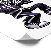 Halloween Skeleton School Marching Band Trombone P Poster (Hoek)