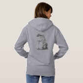 Halloween Skeleton Sitting Anatomy Hoodie (Achterkant volledig)