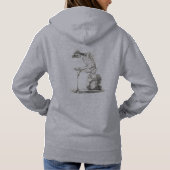 Halloween Skeleton Sitting Anatomy Hoodie (Achterkant)