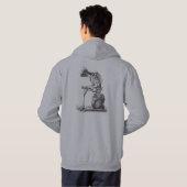 Halloween Skeleton Sitting Anatomy Hoodie (Achterkant volledig)