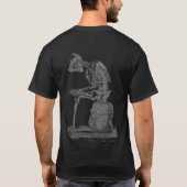 Halloween Skeleton Sitting Anatomy T-shirt (Achterkant)