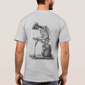 Halloween Skeleton Sitting Anatomy T-shirt (Achterkant)