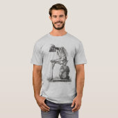 Halloween Skeleton Sitting Anatomy T-shirt (Voorkant volledig)