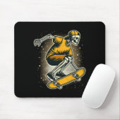 Halloween Skeleton Skater Skateboard Muismat (Met muis)