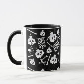 Halloween Skeleton Skull Bot Patroon Mok (Links)