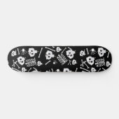 Halloween Skeleton Skull Bot Patroon Persoonlijk Skateboard (Horizontaal)