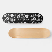 Halloween Skeleton Skull Bot Patroon Persoonlijk Skateboard (Horizontaal)