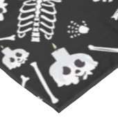 Halloween Skeleton Skull Bot Patroon Tafelkleed (Gekanteld)