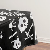 Halloween Skeleton Skull Bot Patroon Tafelkleed (Voorbeeld)
