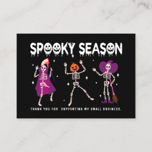 Halloween Skeleton Small business dank u Visitekaartje