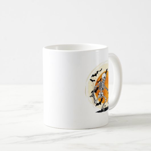 Halloween Skeleton Soccer Funny Football Costume M Koffiemok (Voorkant rechts)