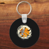 Halloween Skeleton Soccer Funny Football Costume M Sleutelhanger (Voorkant)