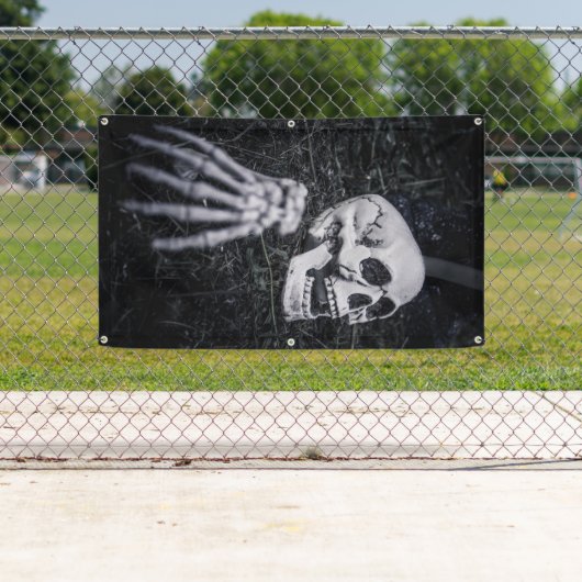 Halloween Skeleton Spandoek (Insitu)