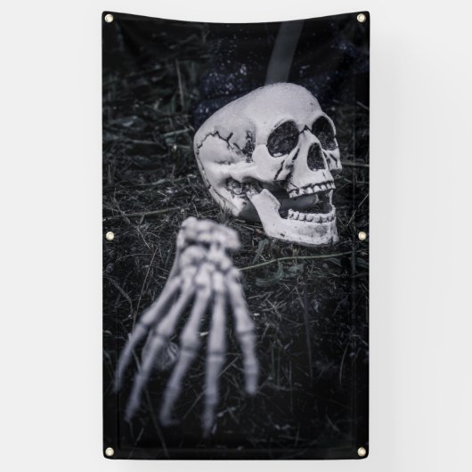 Halloween Skeleton Spandoek (Verticaal)