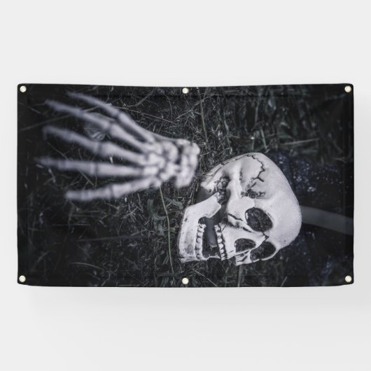 Halloween Skeleton Spandoek (Horizontaal)