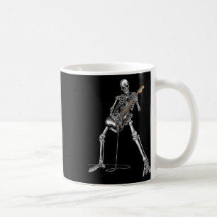 Halloween Skeleton spelen gitaar Rock and Roll ND Koffiemok