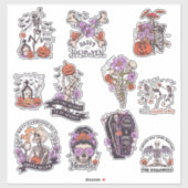 Halloween Skeleton Sticker (Vel)