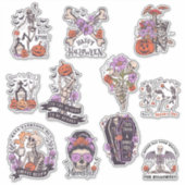 Halloween Skeleton Sticker (Voorkant)