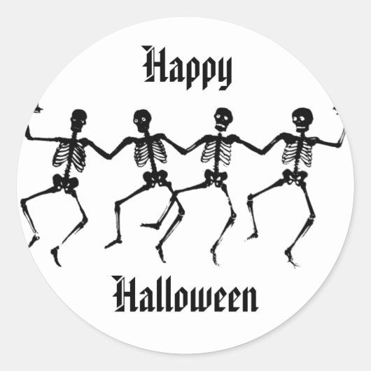 Halloween Skeleton Stickers (Voorkant)