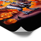 Halloween Skeleton T-Rex Ride Poster (Hoek)