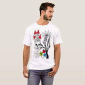 halloween skeleton   t-shirt (Voorkant volledig)