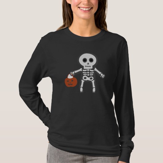 Halloween Skeleton T-shirt (Voorkant)