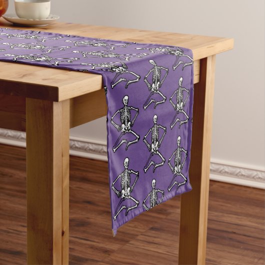 Halloween Skeleton Table Runner Korte Tafelloper (Voorbeeld)