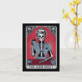 Halloween Skeleton Tarot Kaart De 12 uur Shift N (Gele Bloem)