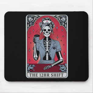 Halloween Skeleton Tarot Kaart De 12 uur Shift N Muismat