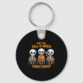 Halloween Skeleton Teacher Are You Fall O Ween Dir Sleutelhanger (Voorkant)
