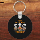 Halloween Skeleton Teacher Are You Fall O Ween Dir Sleutelhanger (Voorkant)