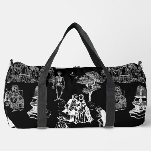 halloween skeleton toile rococo antique skull plunjezak (Voorkant)