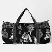 halloween skeleton toile rococo antique skull plunjezak (Achterkant)