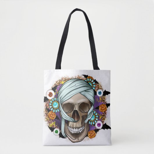Halloween Skeleton Tote Bag (Voorkant)