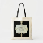 Halloween Skeleton Trick or treat gepersonaliseerd Tote Bag (Voorkant)