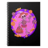 Halloween Skeleton Trick or Treat Notitieboek (Voorkant)