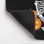 Halloween Skeleton Tuba Tubist  Muismat (Hoek)