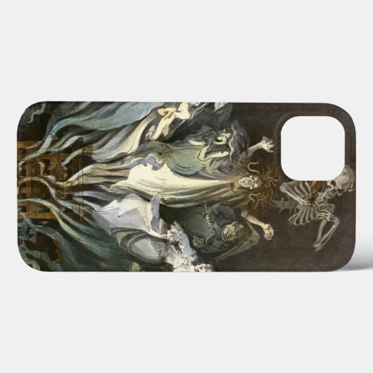  Halloween, Skeleton Violinist en Ghosts Case-Mate iPhone Case (Achterkant (horizontaal))