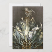 Halloween, Skeleton Violinist en Ghosts Kaart (Voorkant)