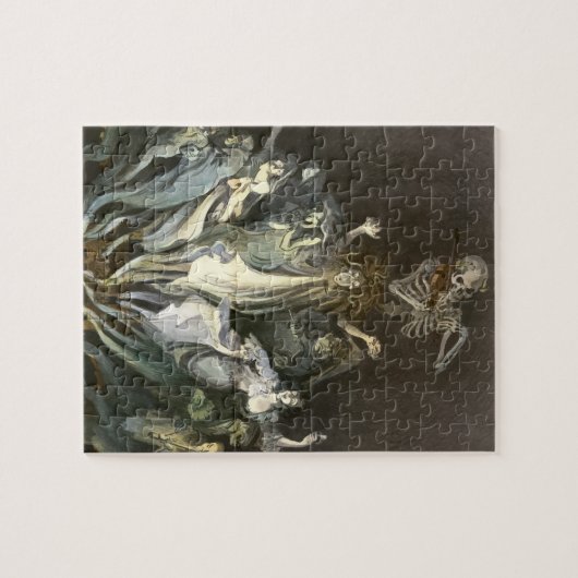  Halloween, Skeleton Violinist en Ghosts Legpuzzel (Horizontaal)