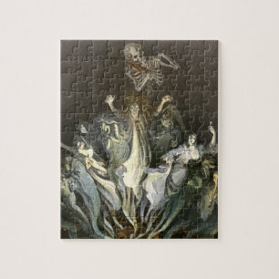 Halloween, Skeleton Violinist en Ghosts Legpuzzel