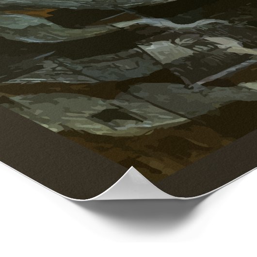  Halloween, Skeleton Violinist en Ghosts Poster (Hoek)