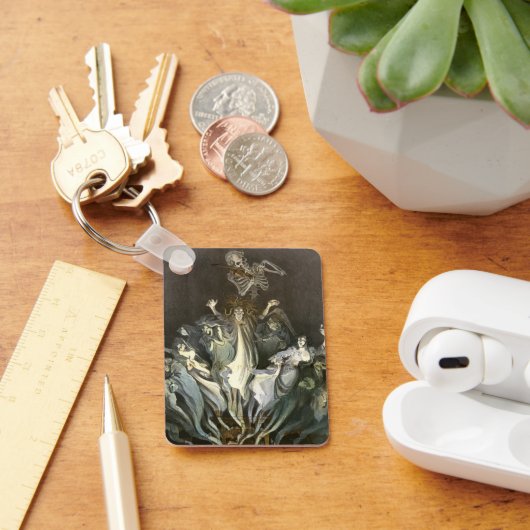 Halloween, Skeleton Violinist en Ghosts Sleutelhanger (Bureau)